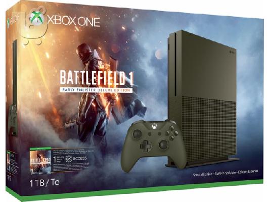 PoulaTo: Microsoft Xbox One S 1TB Battlefield 1 ειδική έκδοση της κονσόλας